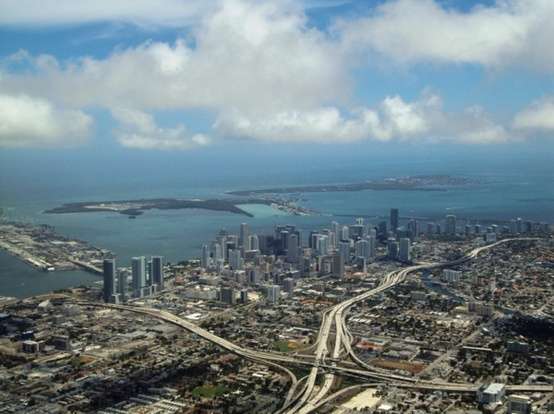 Photo:  Bird eye view of Miami